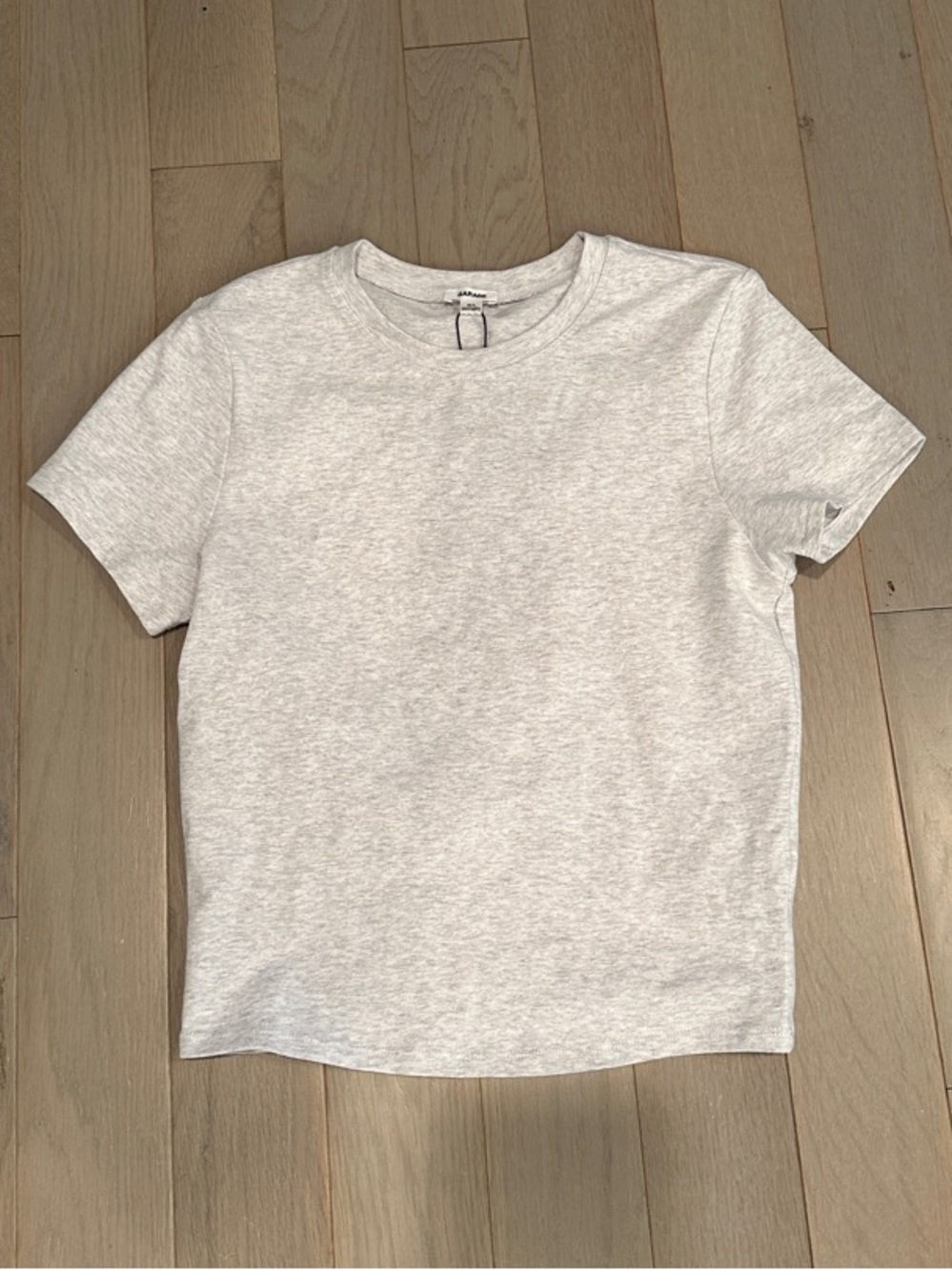 Garage women’s Short-Sleeve Tee in Heather Gray